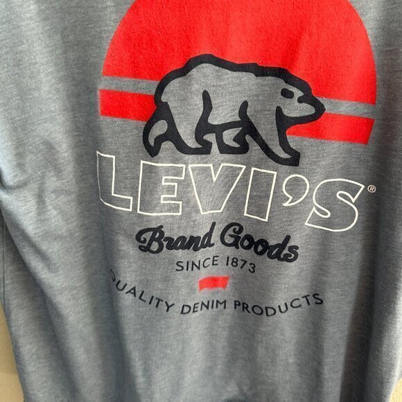 Levi's Blue Graphic T-Shirt Size Large - Picture 7 of 8